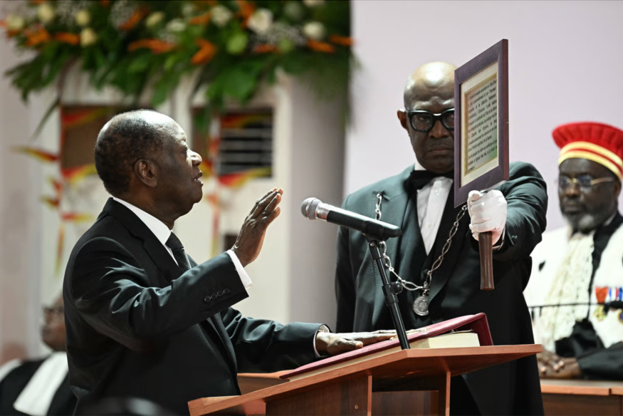 Côte d'Ivoire : le président Alassane Ouattara investi pour un quatrième mandat