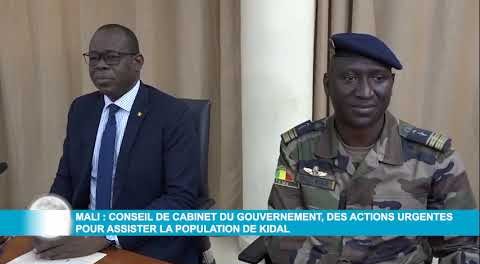 Mali : Conseil de cabinet du gouvernement, des actions urgentes pour assister la population de Kidal